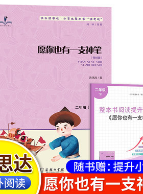 2026春 读思达  愿你也有一支神笔 洪汛涛 著 整本书阅读 二年级 下册 快乐读书吧 2年级