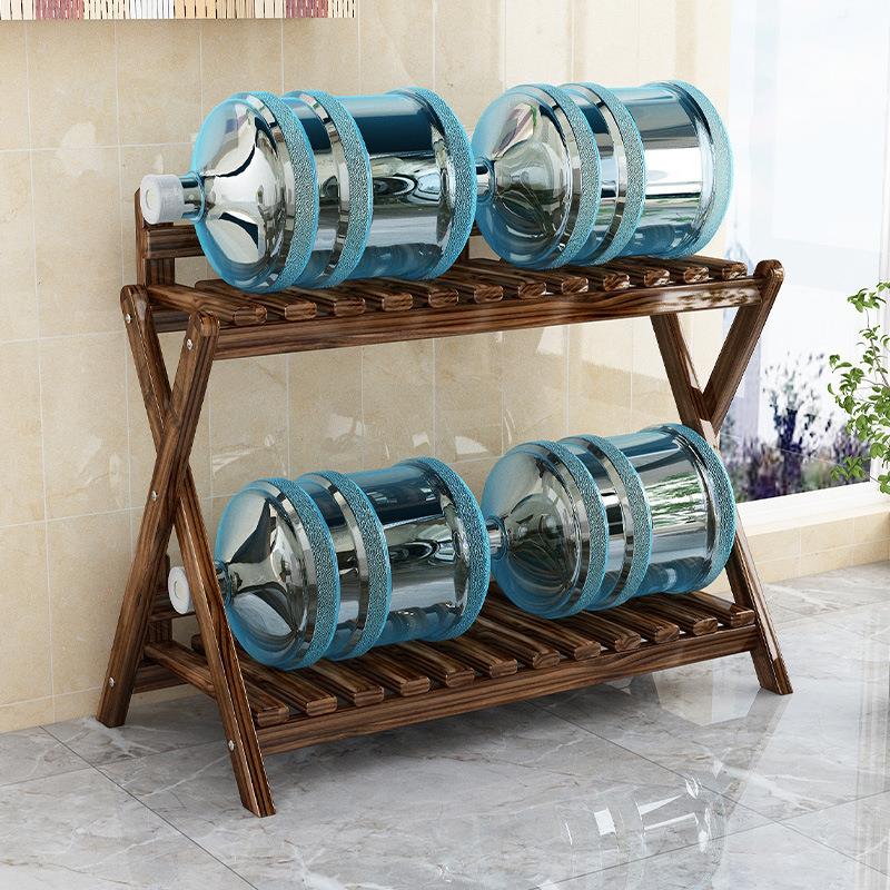 花架子双层室内客厅落地式实木质防腐木户外多肉花盆架阳台置物架