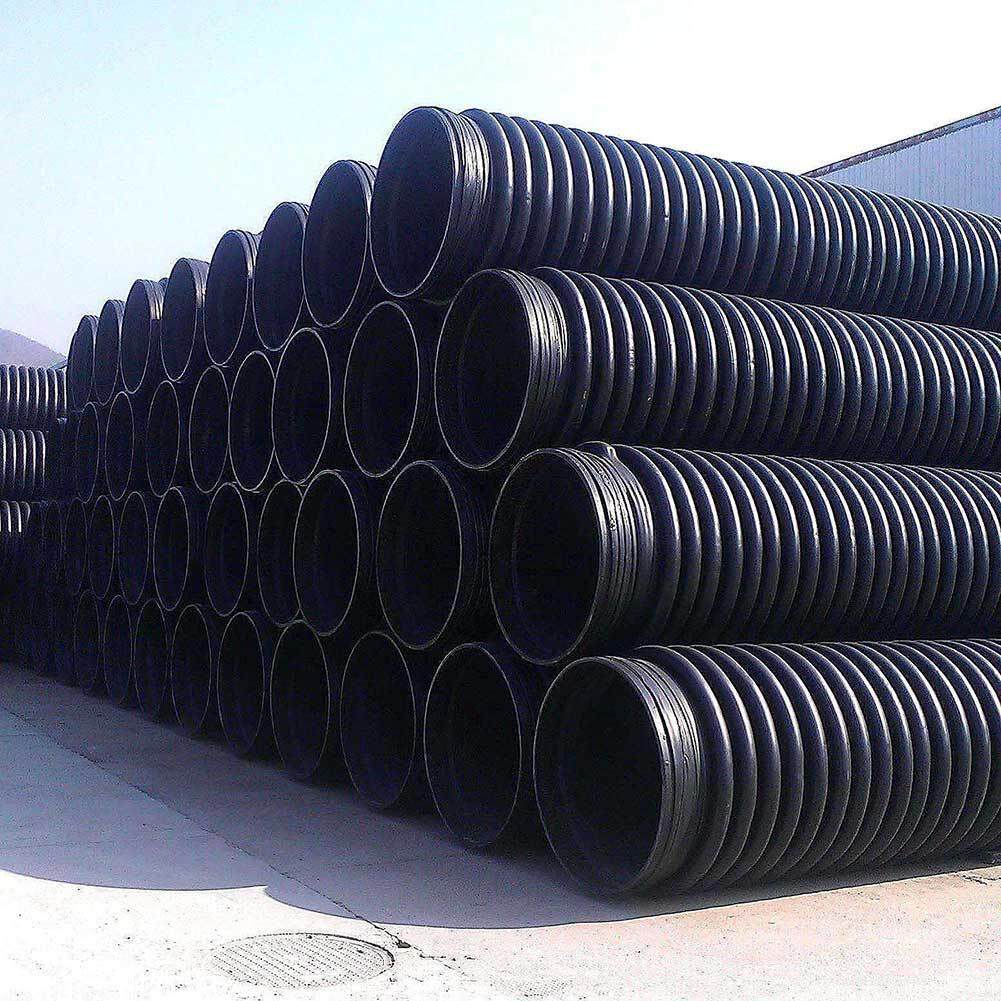 克拉管hdpe排污管增强缠绕管高密度聚乙烯缠绕结构壁管厂家直销