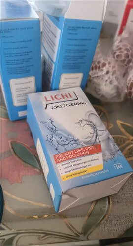 【一盒16颗lichi】马桶清洁泡腾片强去尿垢碱蓝泡泡除臭洁厕液剂