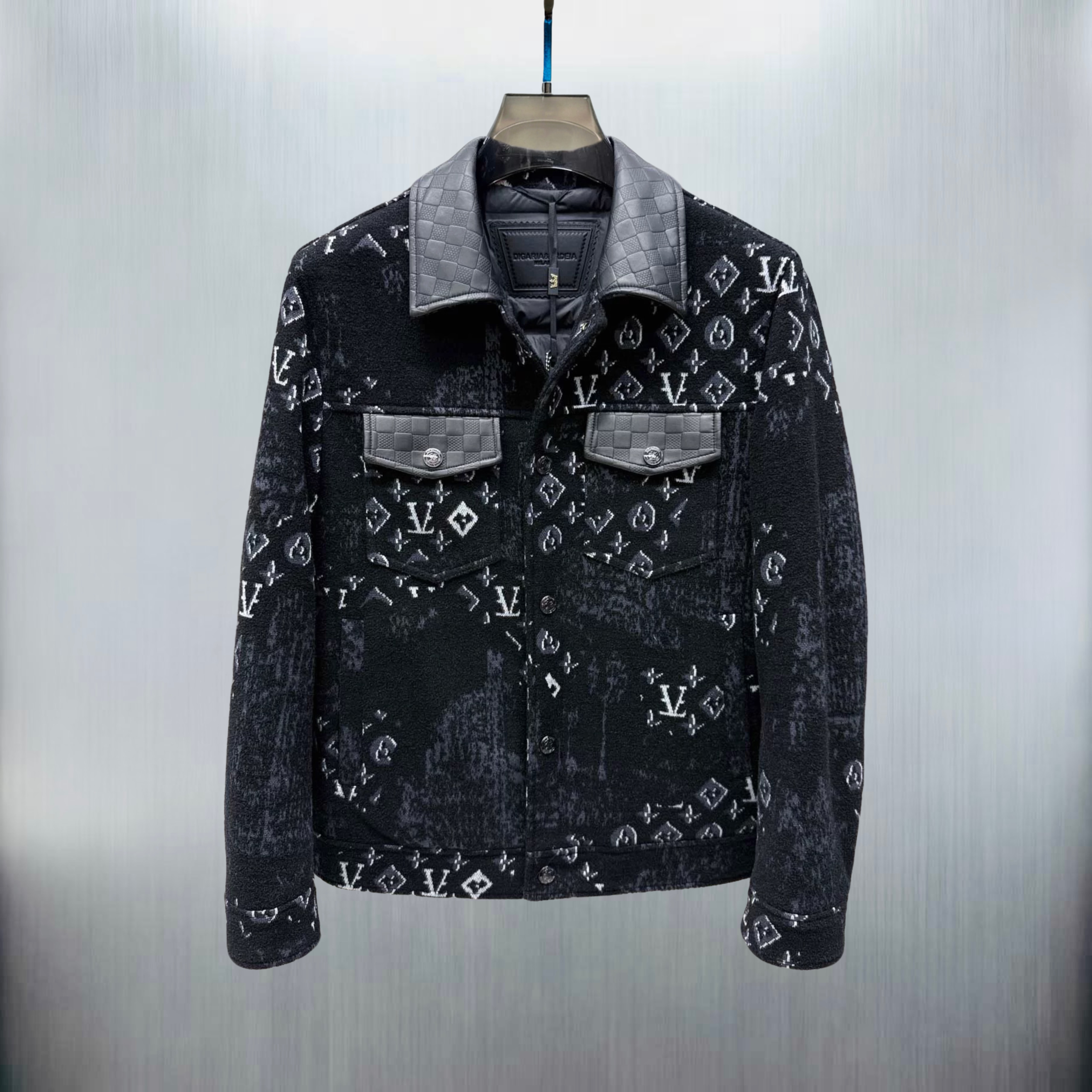 欧货轻奢系列老花拼接羽绒服