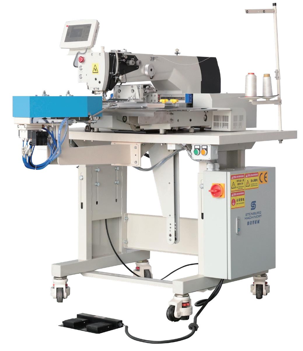 床垫拉手带自动缝合机-1喜临门床垫横拉手缝纫设备