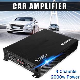车载功放机K 汽车功放12v车载4声道2000w 1500.4四路功放