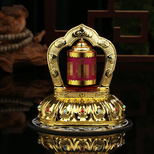 德田车载太阳能自动旋转轮摆件中控仪表台平安转筒男女士车内用品