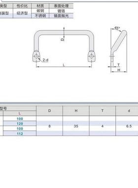 110怡合达XAF01角型112拉手镀铬XAF06斜拉手L100/L120/PULC-100