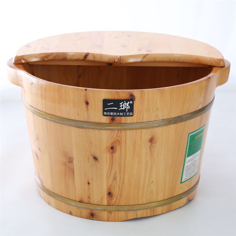 香柏木泡脚木桶按摩洗脚盆家用脚盆泡脚桶过小腿实木洗脚足浴木盆