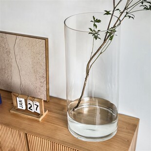 落地花瓶玻璃透明高款超大号特大号大号高405060cm超高高身高筒