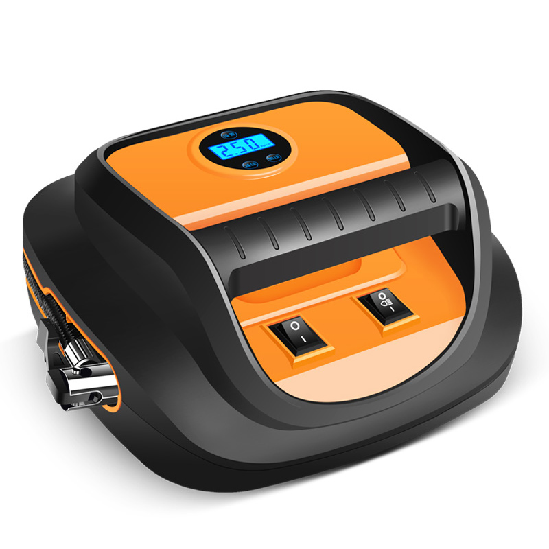 车载充气泵汽车打气泵多q功能小轿车12V便携式电动轮胎车用打气筒