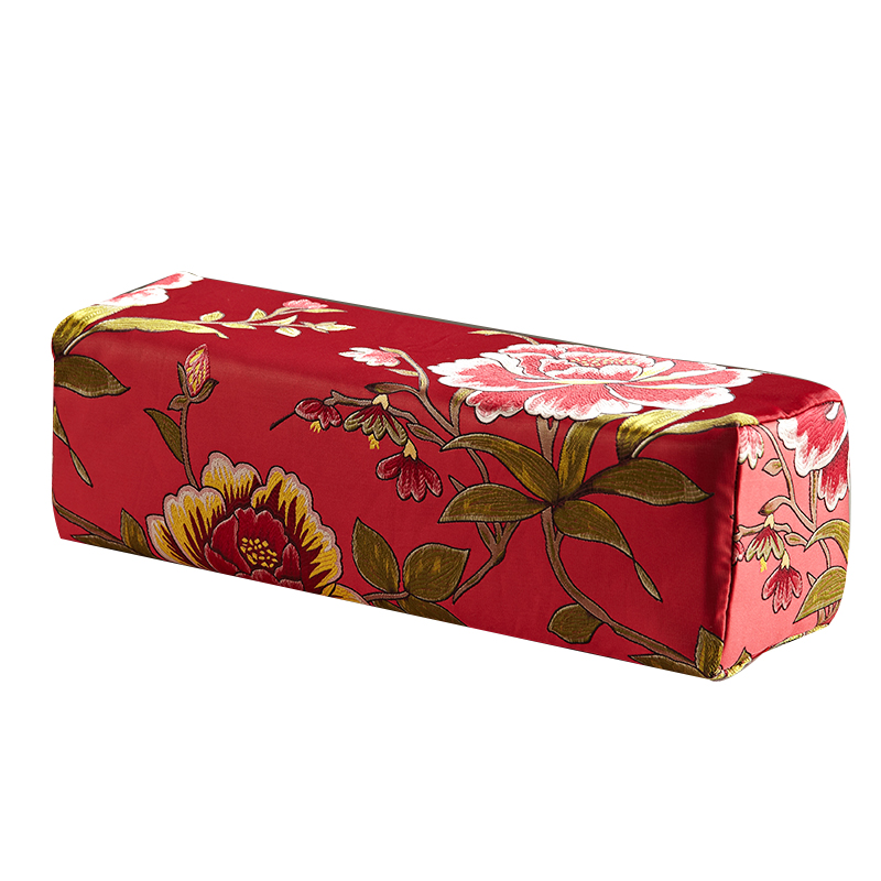 新中式沙发靠枕扶手枕罗汉床方枕复古靠手M长方形乳胶枕头含芯定