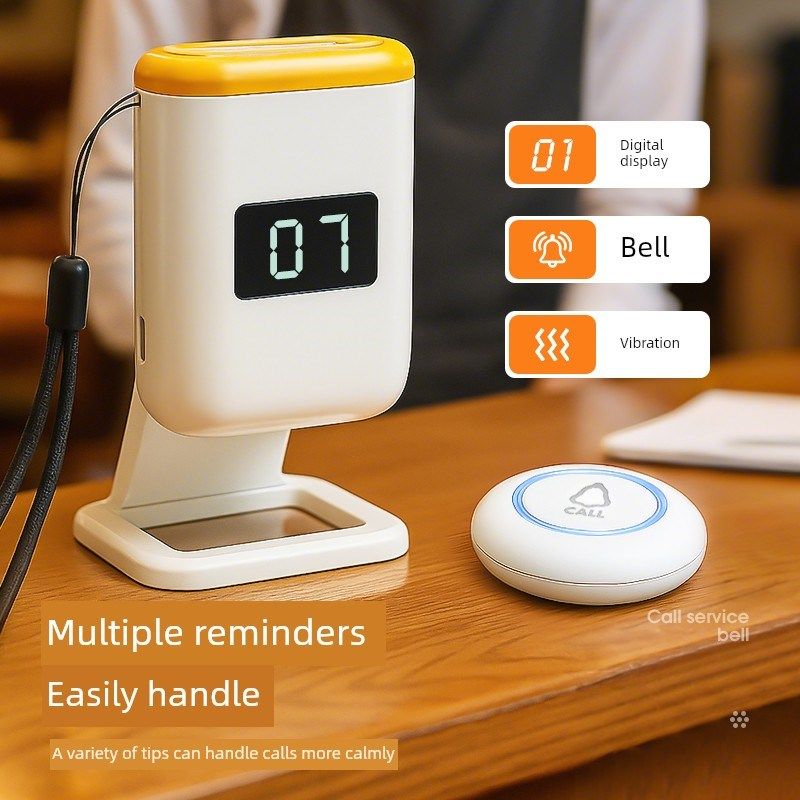 茶室包间传呼机棋牌室台球厅前台餐厅奶茶店服务员点菜无线服务铃