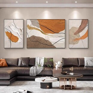 抽象大芬村油画 画客厅挂画 画手绘现代简约沙发背景墙装饰画 画