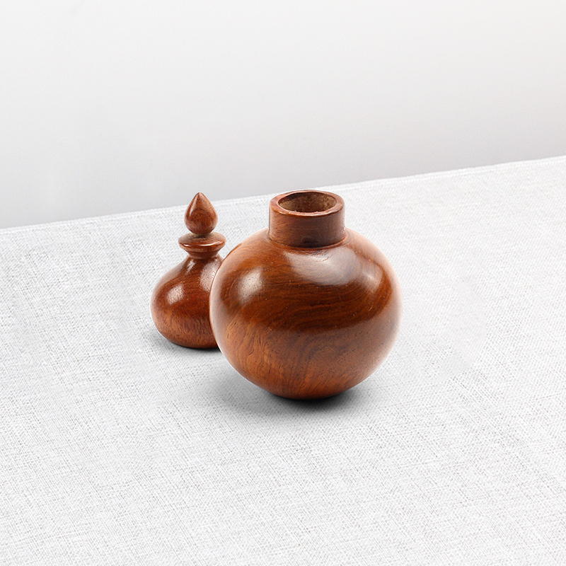 实木牙签筒缅甸花梨红木葫芦x牙签罐中式木质家用客厅牙签收纳盒