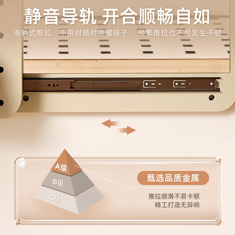 实木玄关洞洞g板置物架穿衣镜一体入户门口挂衣架墙上全身镜免安