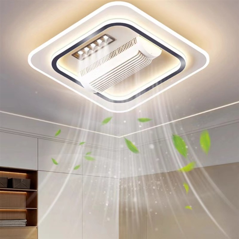 无叶风扇灯客厅灯2025年新款现代简约智L能卧室餐厅灯全屋套餐灯