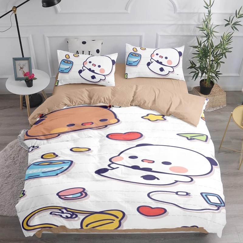 来图定制个性四季四件套学生x宿舍1.5米床空调房亲肤磨毛四件套