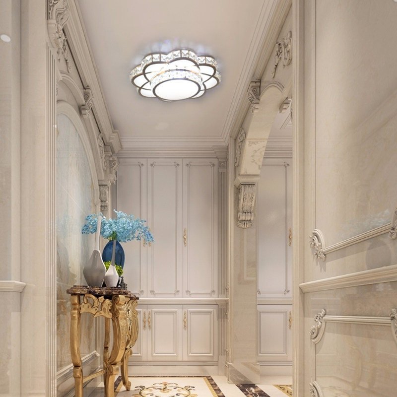 现代简约过道走廊灯门厅玄关入户阳台灯LED水晶射灯楼梯间嵌入式