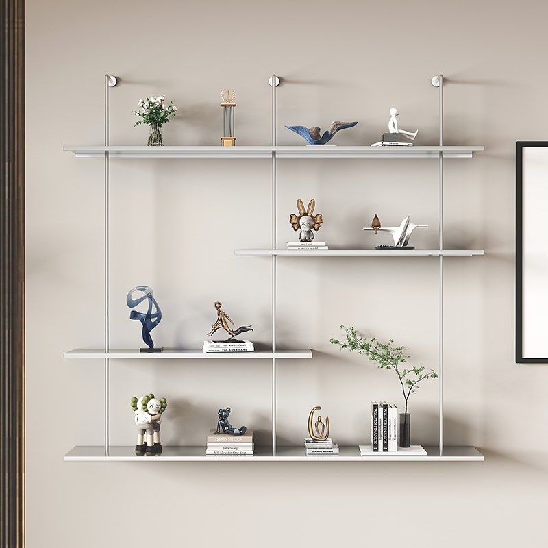 墙上置物架收纳陈列展示架多层壁挂墙面装饰书架金属极简悬空酒架,住宅家具,搁板/置物架/家用陈列架,淘宝优惠券,粉丝福利购,淘宝优惠卷