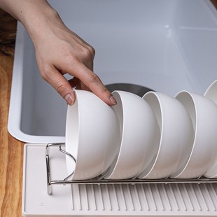 韩国ACH304不锈钢加厚餐具收纳架柜内碗碟置物架盘子架沥水碗盘架