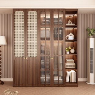 新中式 ENF级欧松板衣橱定制 家用卧室实木衣柜骨骼线整体网红组装