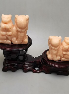 瑞相天然石雕摆件属马人2024龙年家居装饰品生肖摆设吉祥礼物