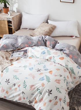 100全棉加厚单人1i50x200x230纯棉被套180x220x240单件160x210被