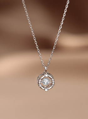 S925纯银项链女生2024新品星星灵动锆石吊坠饰品简约百搭韩版