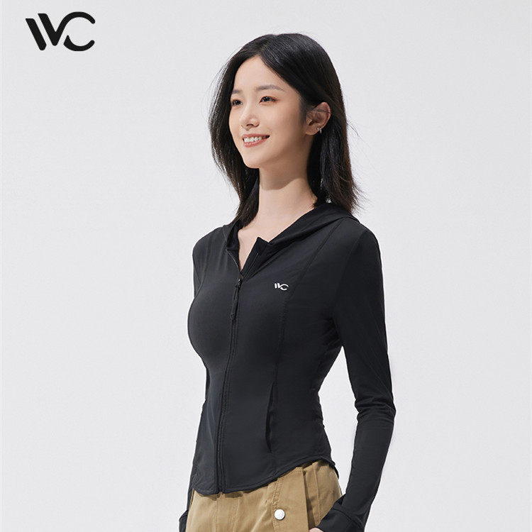 VVC防晒衣女款收腰修身外套夏季户外防紫外线冰丝透气遮阳防晒服图片