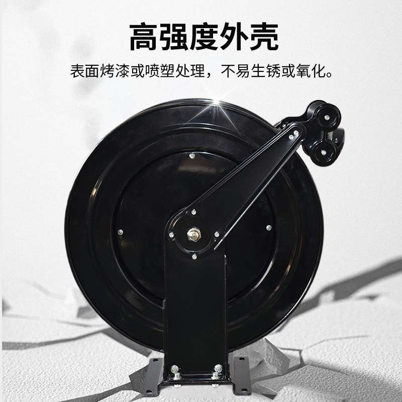 高压洗车机水鼓黄油机盘管油鼓自动伸缩清洗机气鼓卷管器软管