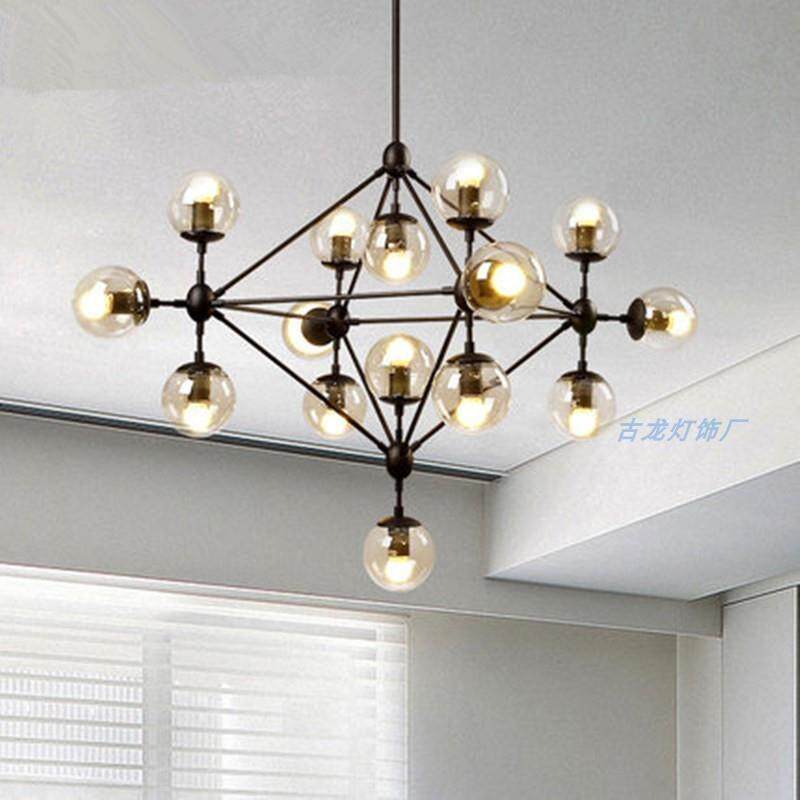 中山工厂直销中山工厂北欧魔豆吊灯复古工业风格简约现代客厅餐厅