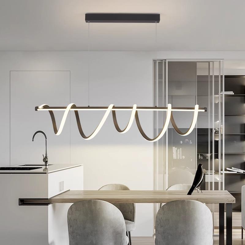 大气极简餐厅灯吊灯现代简约轻奢大气家用饭厅吧台氛围灯个性灯具