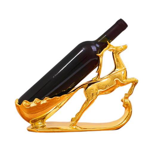 梅花鹿红酒架酒庄酒吧收银台酒柜装饰品摆件创意客厅玄关家居饰品