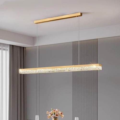 高档意式轻奢智能全光谱无频闪护眼树脂家居餐厅吧台茶桌室铜吊灯