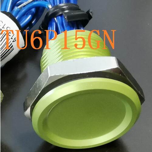 IP69K防水16mm绿色水下开关IP68浸水压电全金属按钮按键