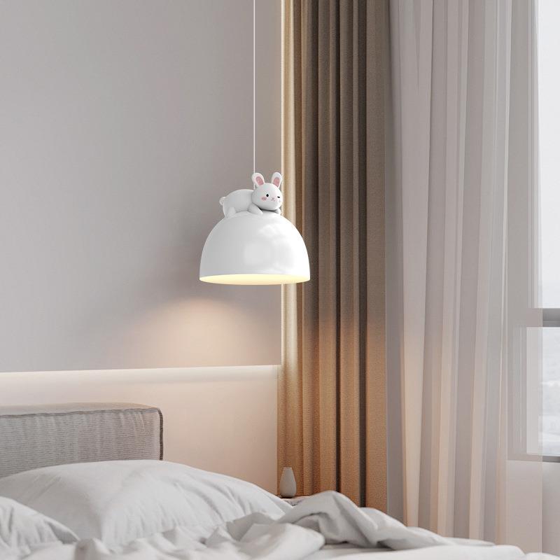 奶油风法式床头小吊灯温馨简约创意吧台灯具卧室阳台设计师过道灯