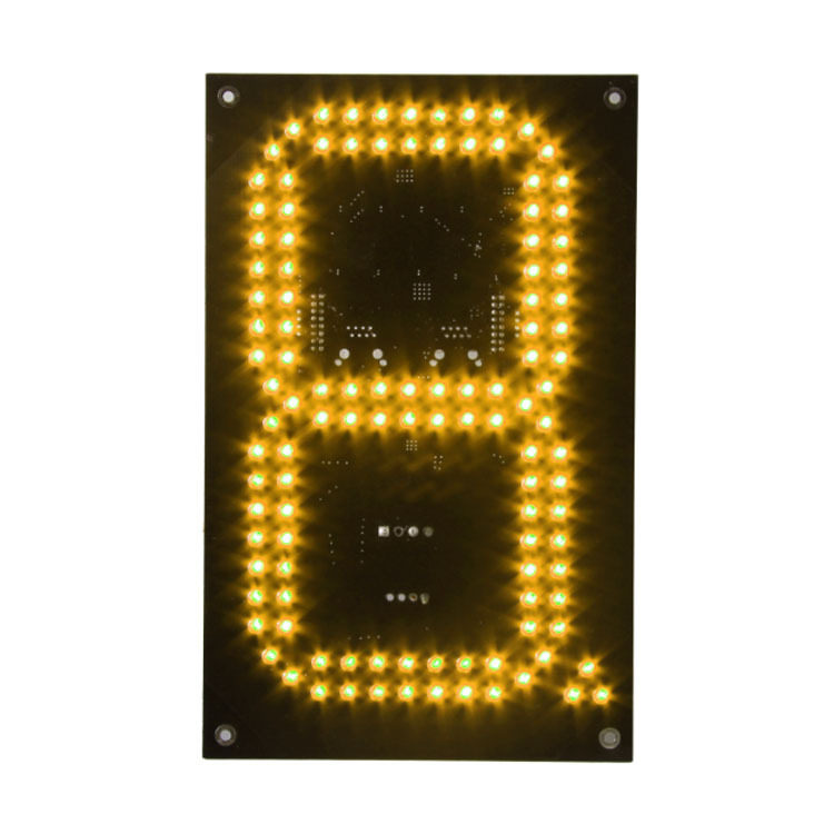 石家庄8寸黄色直八户外高亮价格牌LED数字模组