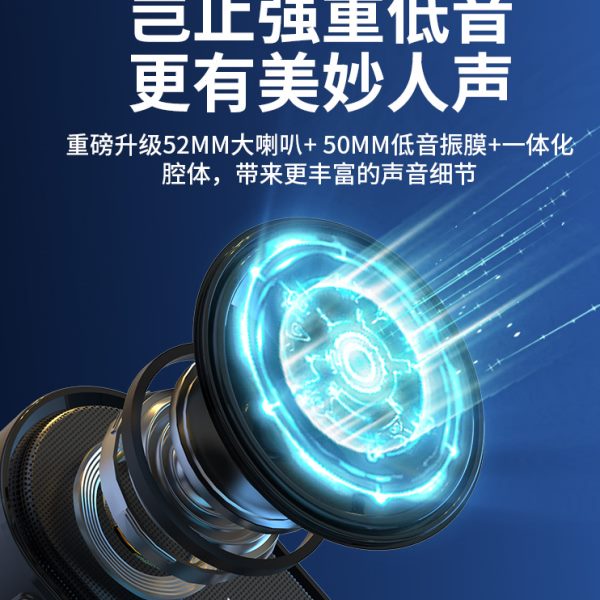 高档小型2023无线蓝牙音箱家用低音炮闹钟音响高音质面电脑台式桌