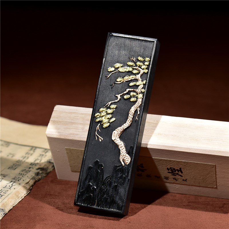正宗徽歙老胡开文徽墨按易水法o制高档特级纯松烟 徽墨墨条墨块墨