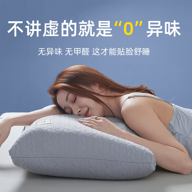 枕头不塌陷不变形枕芯高护颈椎枕助睡眠一对装单R双人家用酒店专