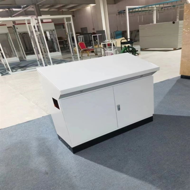 电气柜强电电控h柜工地琴式触摸屏布线箱异形斜面柜操作台组装工