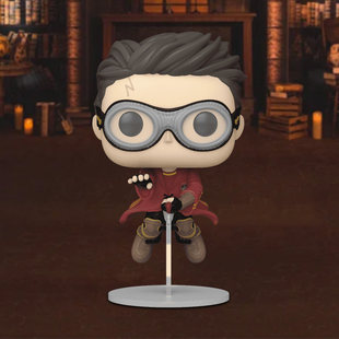 哈利波特正版周边哈利带魁地奇扫帚Q版手办摆件场景潮玩收藏模型