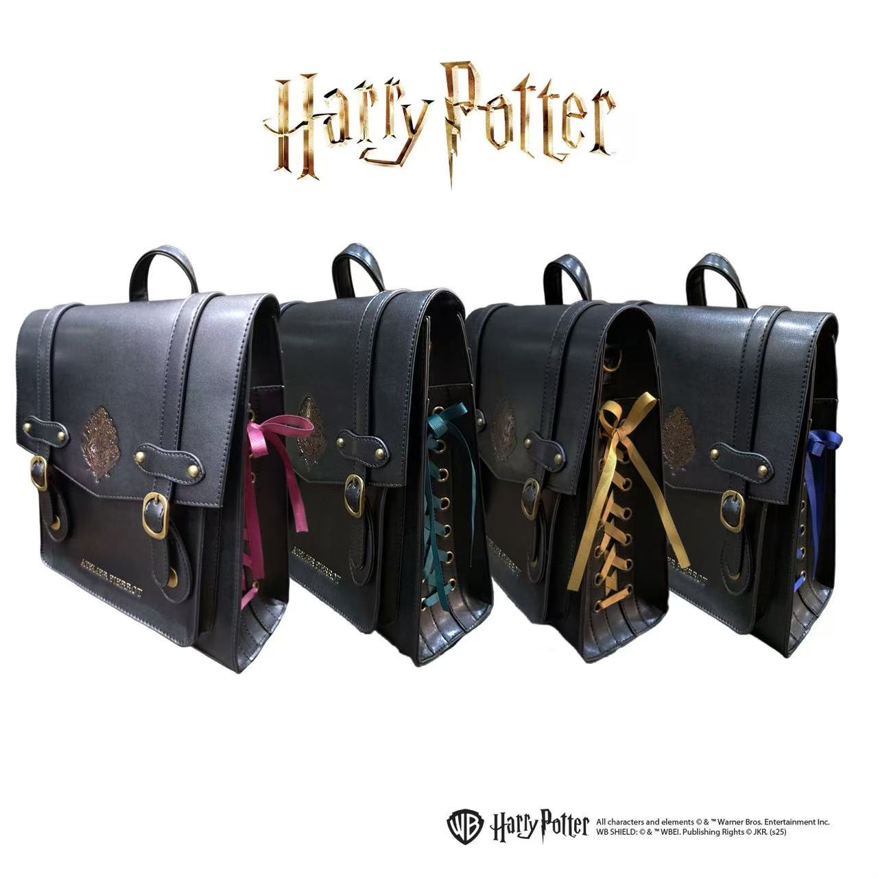 哈利波特正版周边学院风双肩痛包手提包通勤百搭大容量时尚编织包