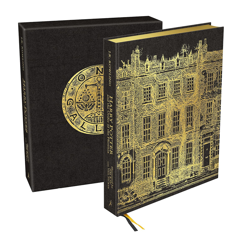 哈利波特与凤凰社彩绘版（哈利波特#5）豪华精装英文版Harry Potter and the Order of the Phoenix Deluxe Illustrated Edition