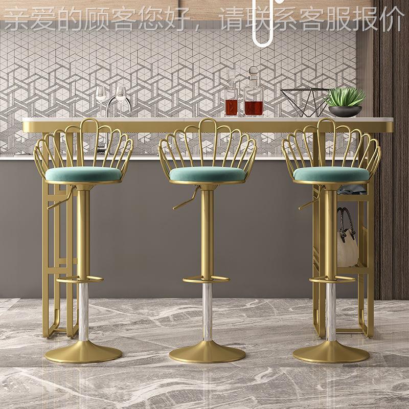 北欧家用长条大理吧桌阳台隔断靠墙台高脚桌轻LD-69-65奢茶店桌椅