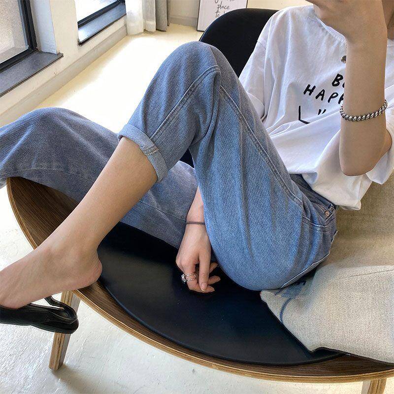 孕妇牛仔裤夏季薄款九分小个子哈伦裤女休闲宽松外穿弹力裤子夏装