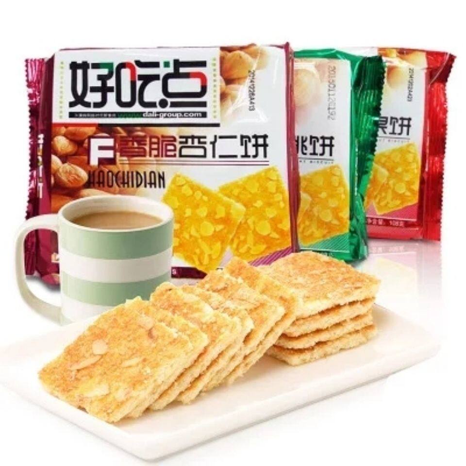 达利园好吃点饼干108g香脆腰果脆杏仁核桃饼干商超同款休闲食品