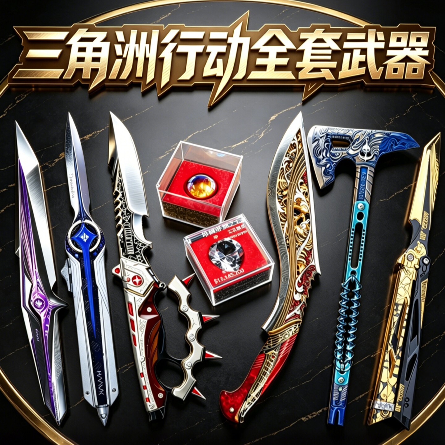【官方正品】三角洲行动新款刀皮图片