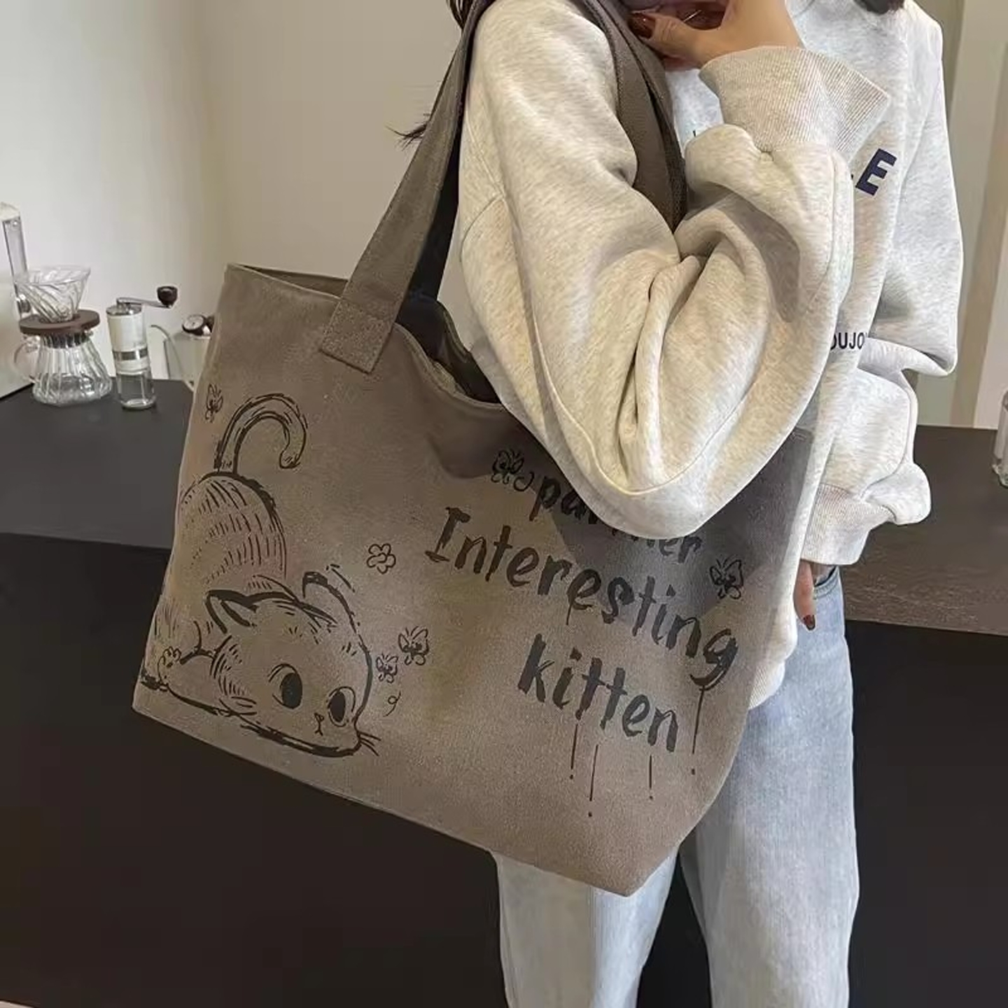 休闲大容量帆布托特包女20