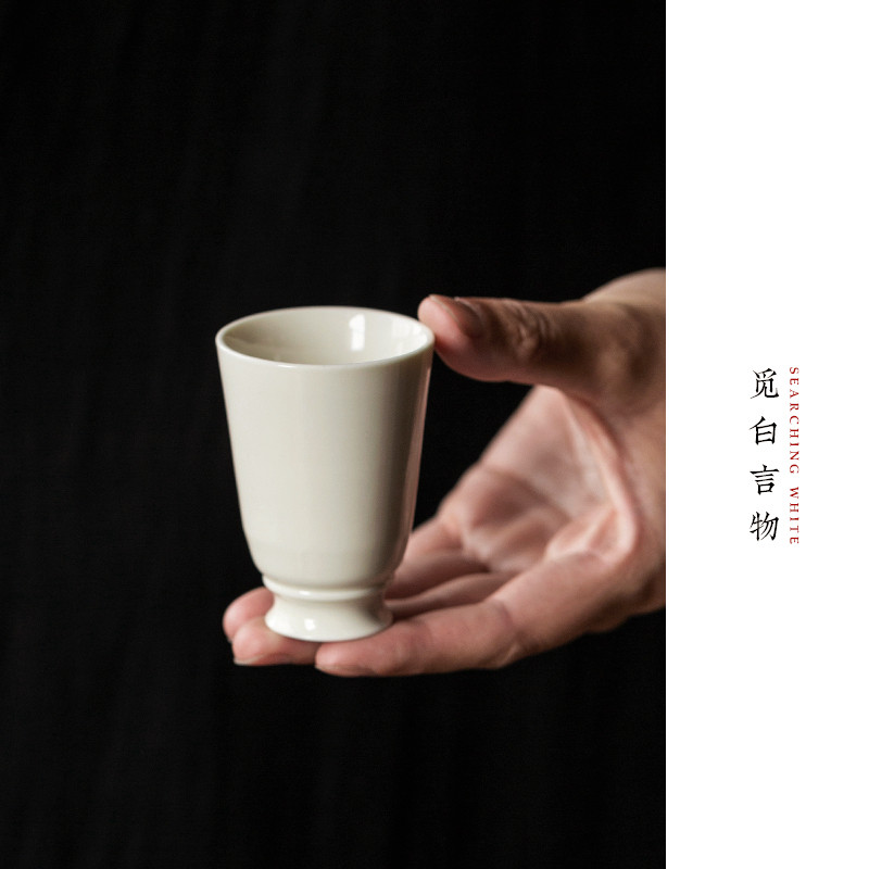 定窑白闻香杯摹古杯型品茗茶盏图片
