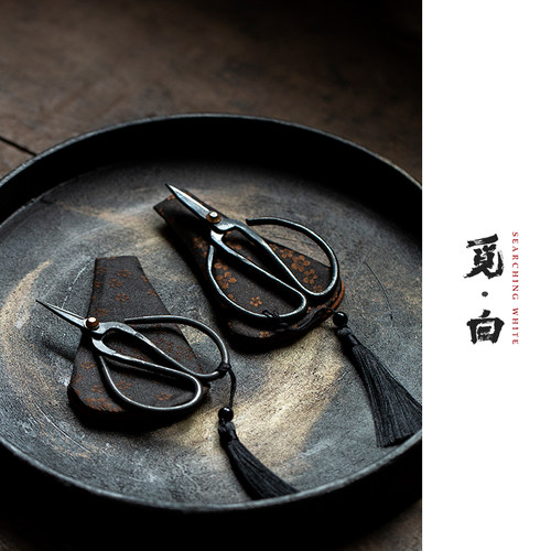 觅白纯手工mini锻打茶道配件