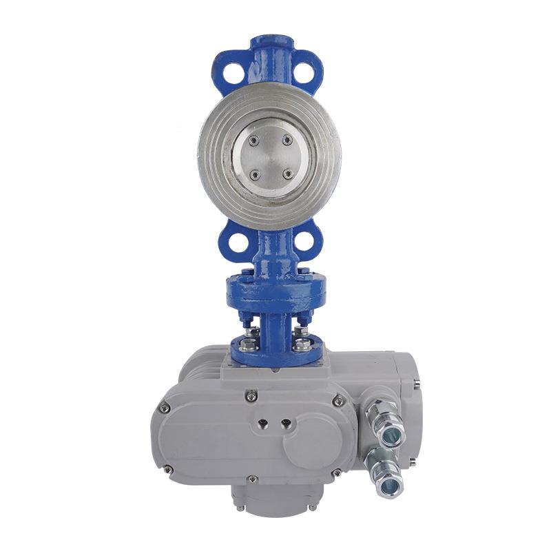 对夹蝶式硬封电动开关防爆阀调可125节规格密材质可选阀门蝶阀